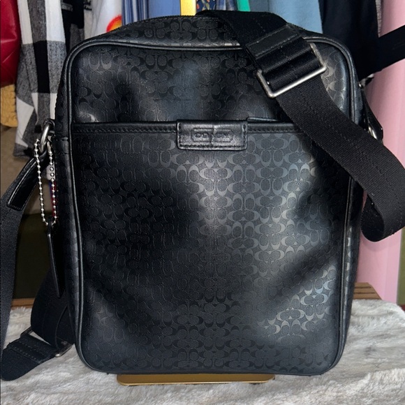 Coach Leather Embossed Signature C’s Men's Bag - Picture 1 of 10